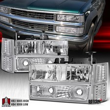 Headlightsbumpercorner Lamps Fit 1994-1998 Chevy Ck Silverado Tahoe Suburban