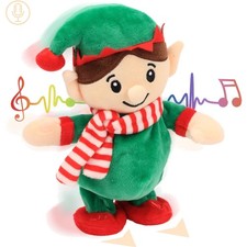 Talking Singing Elf Repeats What You Say Walking Electric Interactive Animate...