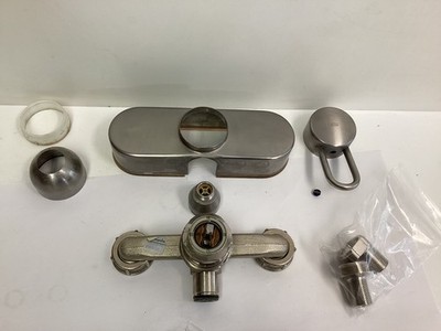 Hansgrohe Axor Uno Steel Shower Mixer 1-Handle Wall-Mounted 150mm 13650