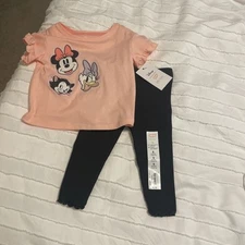 Baby Girls' 2pc Disney Jumping Beans Set Infant Girls Size 9 Months