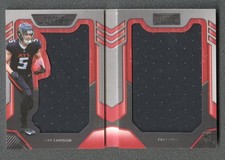 2022 Panini Playbook Drake London RC Rookie Jumbo Dual Patch Booklet /99 Falcons