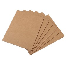 YOKIVE 6 Pack 2-Pocket Folders, Paper Pocket Folder  8.7 x 6.7 inch, Brown