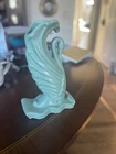 Vintage Royal Haeger Pottery Swan Vase Matte Green Mid Century 9.5”