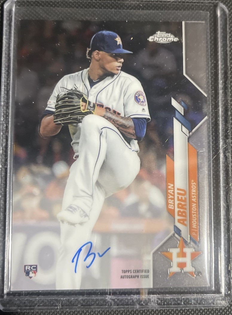 2020 Topps Chrome - Rookie Autographs Bryan Abreu #RA-BA