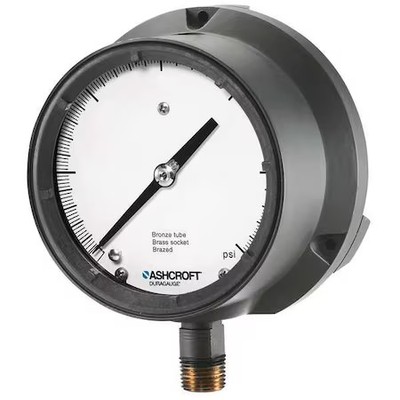Ashcroft 451379Ssl04lvac/60# Process Compound Gauge, 30 To 0 To 60 Psi, 4 1/2
