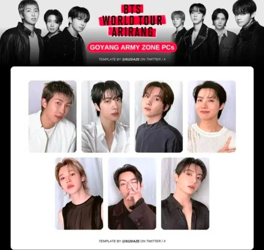BTS arirang armyzone トレカセット BTS World Tour Arirang Goyang ARMY ZONE Exclusive Photocard