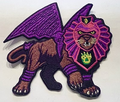 SUPER NATURALS embroidered LION WINGS figure patch action Visionaries Skeletor