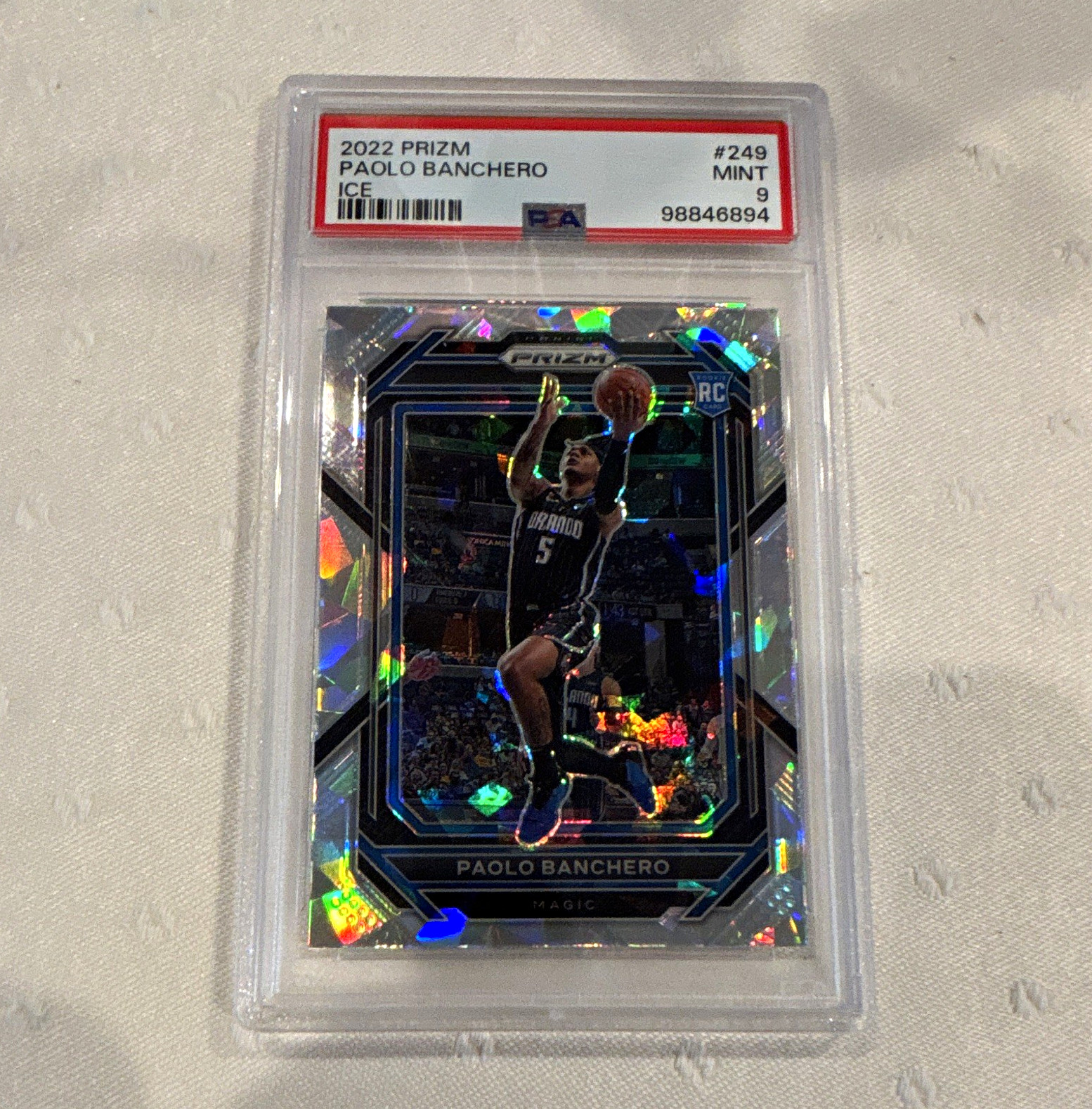 Panini Prizm 2022-23 Paolo Banchero Orlando Magic #249 Ice Prizm RC