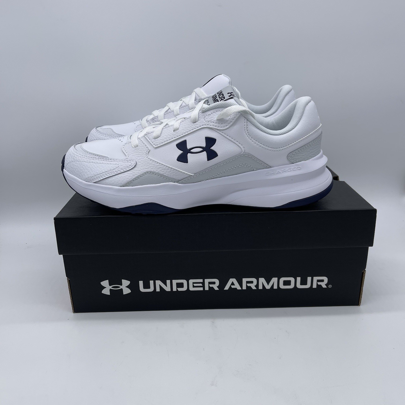Under Armour Men's Edge LTHR Low Trainers Sneakers Sports Shoes Size 8 thumbnail 3