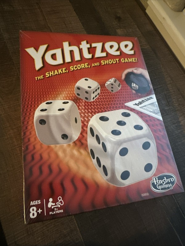 Hasbro Gaming Yahtzee The Shake, Score, And Shout Game!  New Ages 8+, 2+ Players