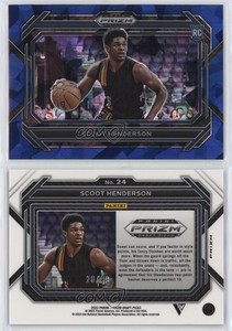 2023 Panini Prizm Draft Picks Blue Ice Variations /99 Scoot Henderson Rookie RC