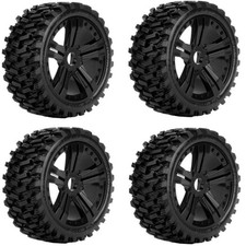 New Powerhobby 1/8 Buggy Black Armor Belted Tires / Wheels Claw
