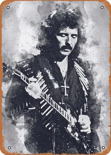 Artist7 Tony Iommi Tin Metal Signs Home Décor 8x12 Poster Vintage Art Wall Decor