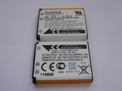 Original Batterie Fuji Olympus Casio NP-45A NP-45 NP-45B NP-80 Genuine Batterie