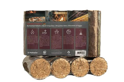 Buchenholzbriketts Pollmeier Premium 6kg x 4 Gebinde 24 kg Buchenholz