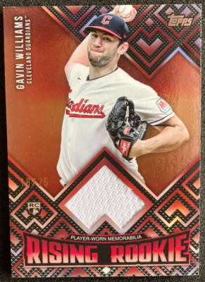 2024 Topps Update Gavin Williams #RRR-GW RC Rising Rookie Relic RED 18/25 SP SSP