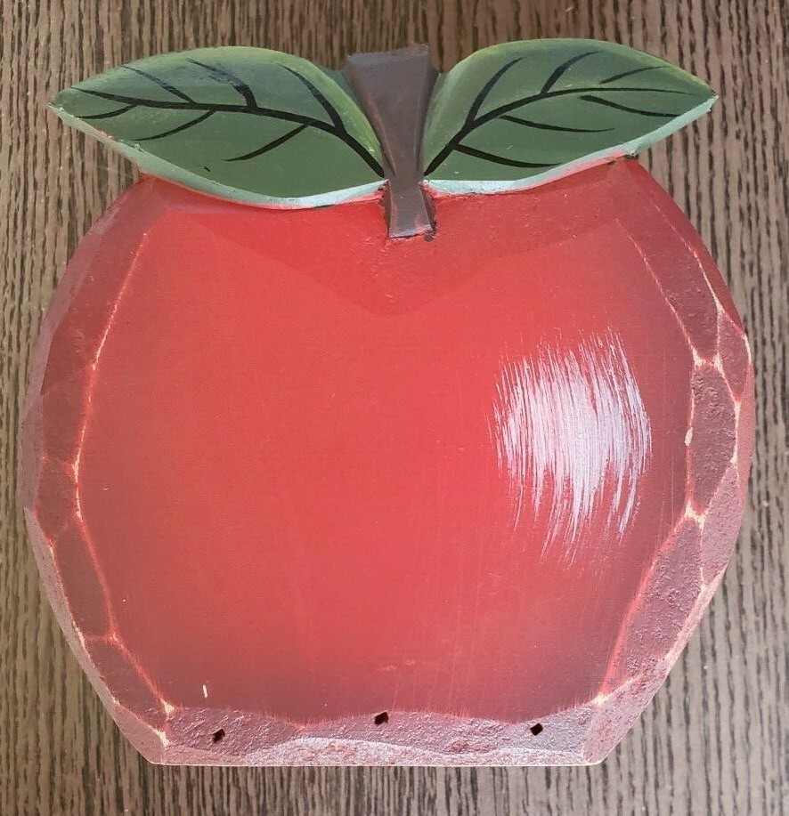 Chesapeake Bay Ltd 5Inch Wooden Apple Napkin Holder eBay