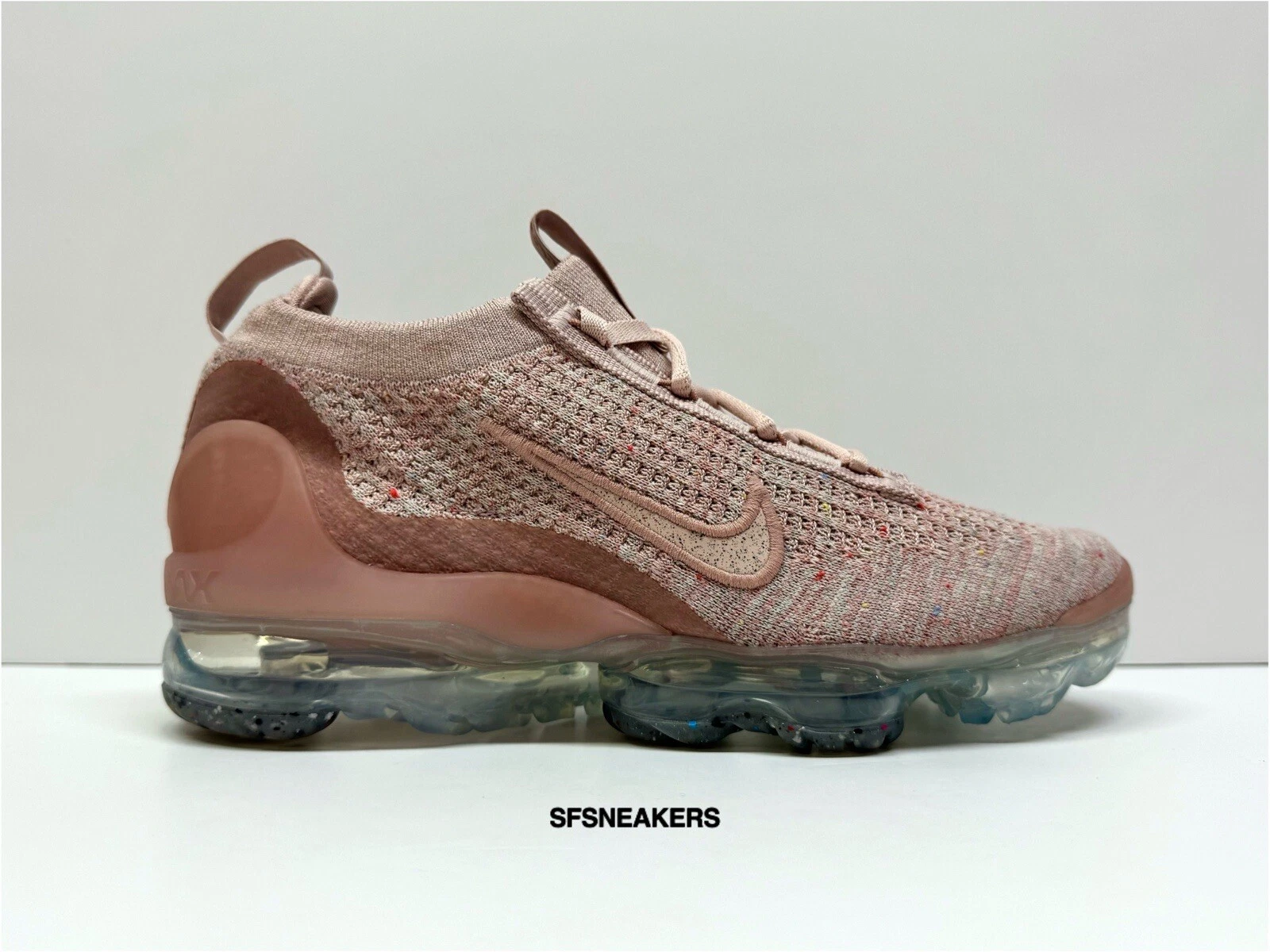 Nike Air VaporMax 2021 Flyknit Donna "Oxford Rosa" (TG. 5.5 11) DJ9975 600