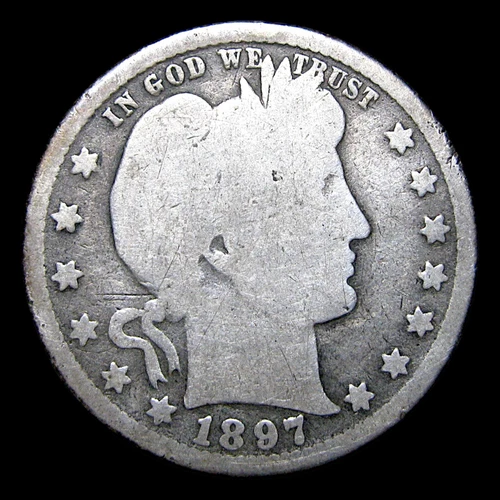 1897-O Barber Quarter Silver ---- Nice Coin ---- #973V
