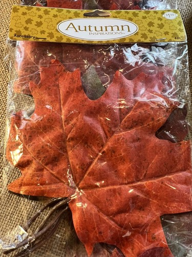 Autumn Fall Thanksgiving Craft Leaves and Doilies -Lot of 12 - Picture 3 of 12