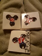 Relation Ship Thought Of Three American Flag Patriotic Fidget Spinners