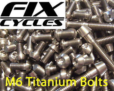Titanio Ti M6 x 35 mm Taper Bullone Con Testa Vite brugola Chiave LUCE