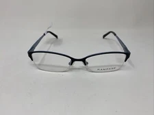 RAMPAGE R174 BLACK/BLUE 51/17/135 FLEX HINGE HALF RIMLESS EYEGLASSES HX34