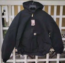 Vintage Carhartt J140 Jacket Union Made Firm Duck Black Mens Large RARE NWT USA