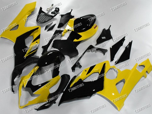 For 05-06 Suzuki GSXR1000 Black Yellow ABS Injection Mold Bodywork Fairing Kit - Bild 1 von 8