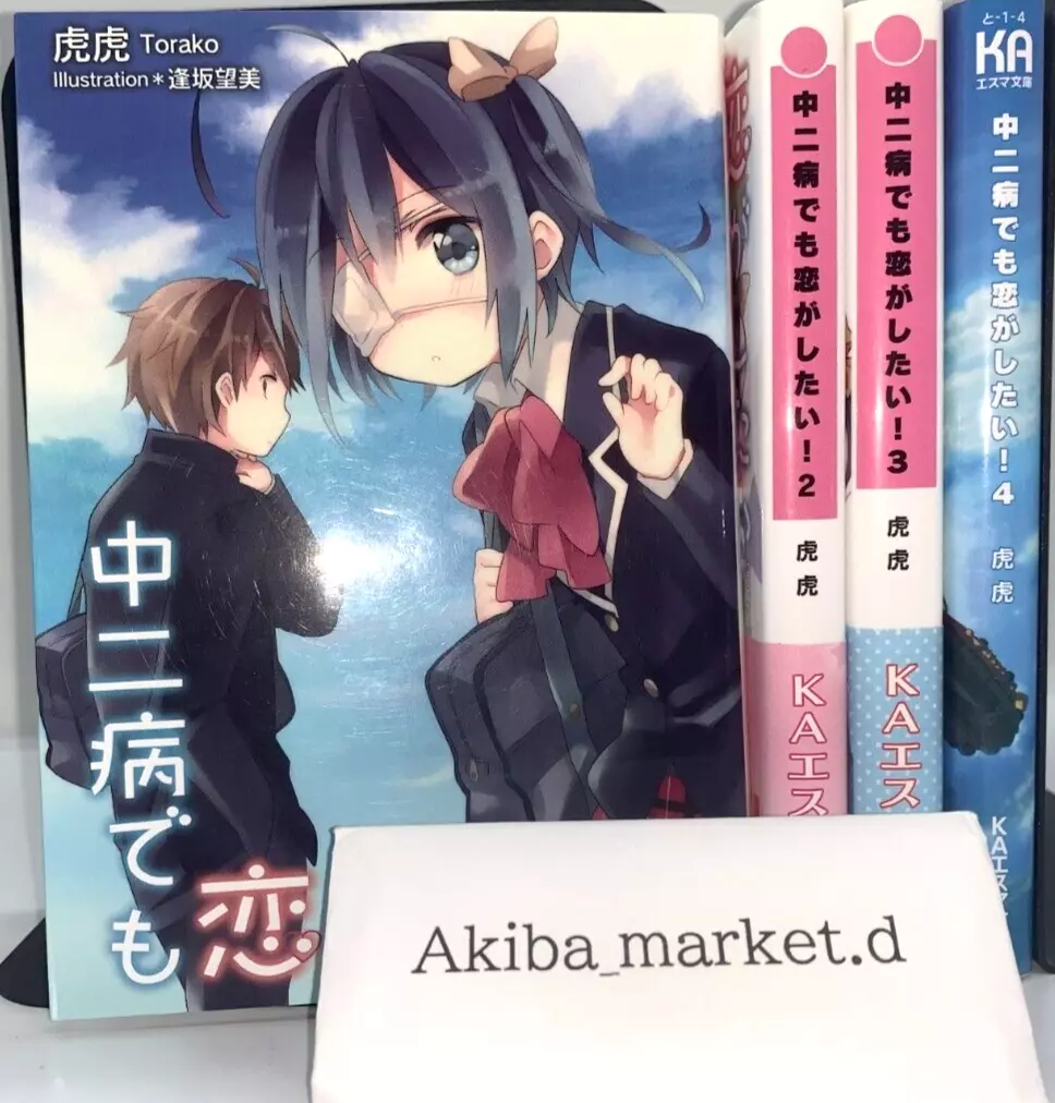 Love, Chunibyo & Other Delusions Light novel Vol.1-4 Complete Full Set