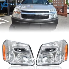 Halogen Headlights For 2005-08 2009 Chevrolet Equinox Chrome Housing Right Left