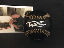 Travis Swaggerty Pittsburgh Pirates Autographed Signed BLACK Baseball White