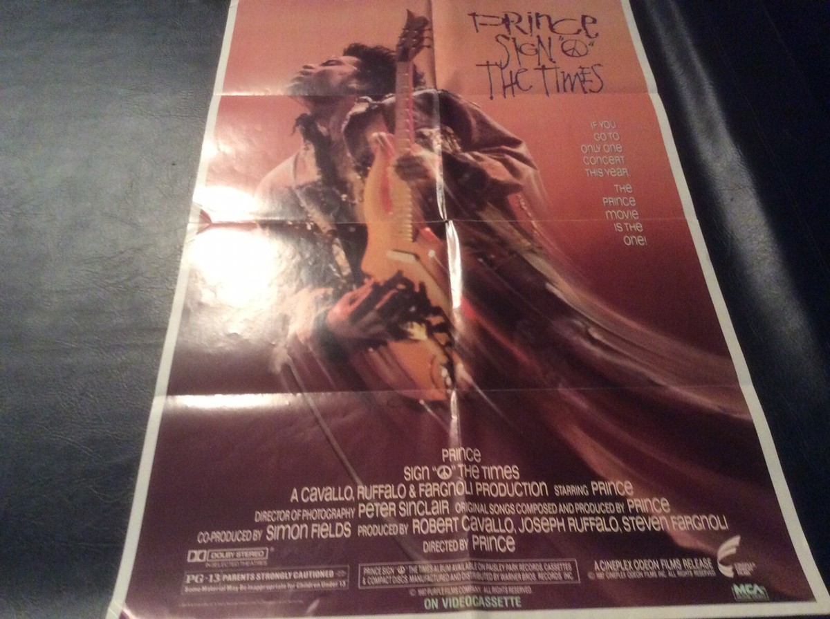 Prince * Sign of the Times * Movie Poster 1987 Large 26 X40 | eBay