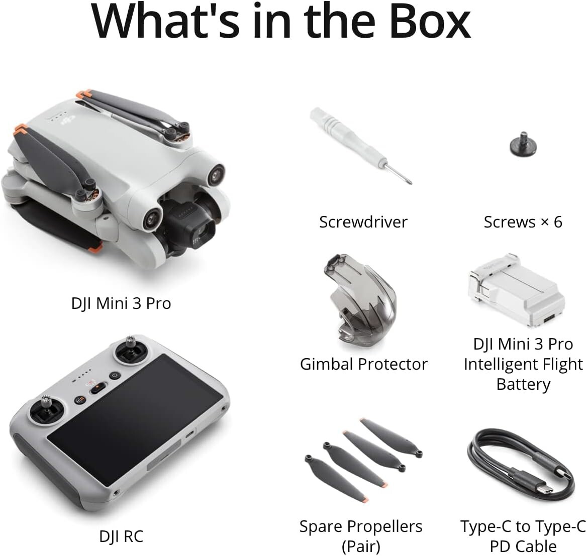 DJI Mini 3 Pro (DJI RC) Mini Drone with 4K Video 48MP Photo, 34