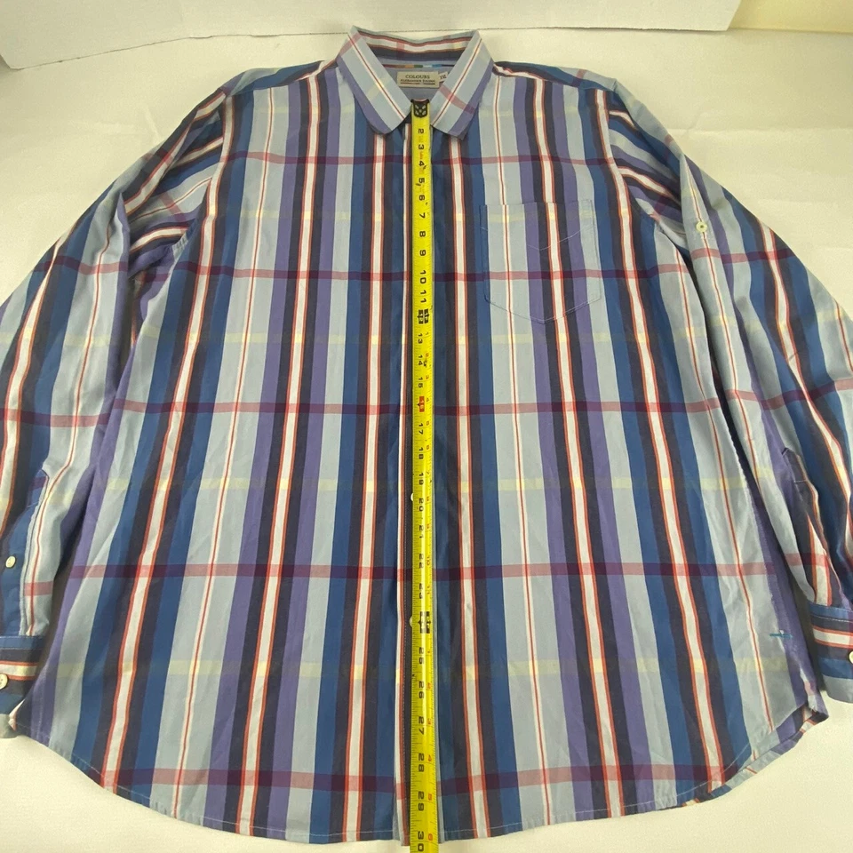 Alexander Julian Colours 2X Plaid Button up casual shirt classic long sleeve - Image 2 of 4