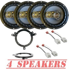 PS-65 300W Front-Rear 6.5" Speaker Upgrade Package for 2007-2017 Jeep Wrangler