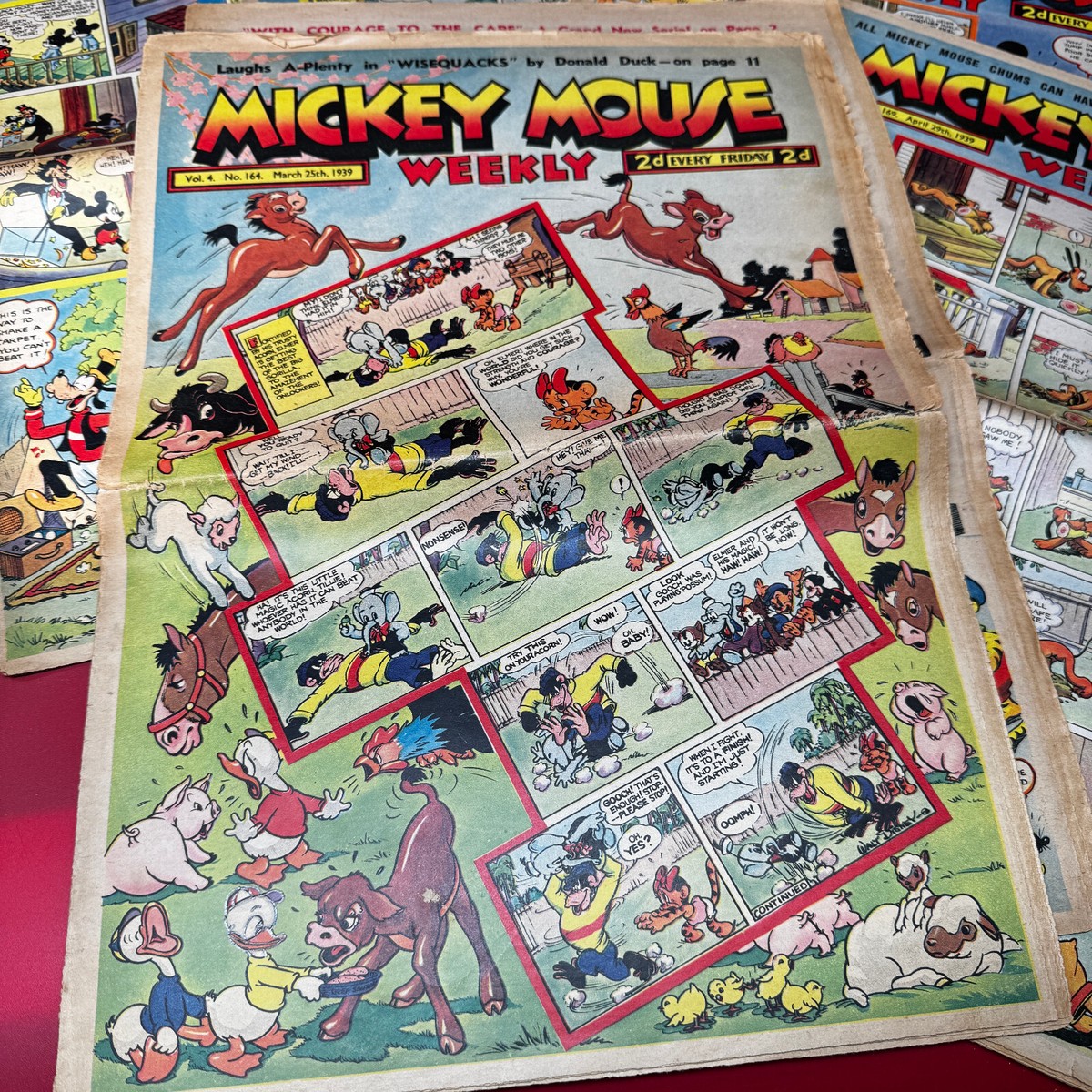 9 MICKEY MOUSE WEEKLY Walt Disney 1939 magazine UK comic | eBay