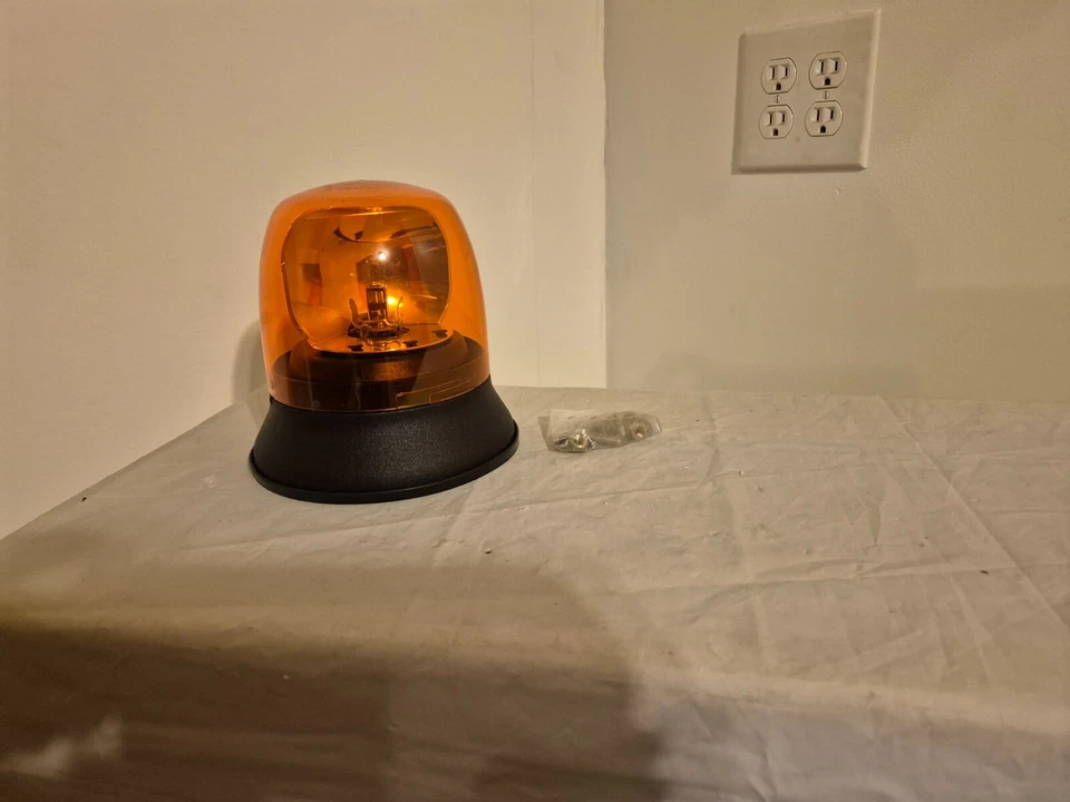 Code 3 Amber Rotating Strobe Beacon Light 275AH Permanent Mount 12VDC - Image 2 of 4