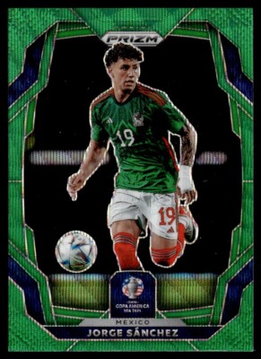 2024 Panini Prizm Copa America Green Wave Jorge Sanchez E Mexico #141