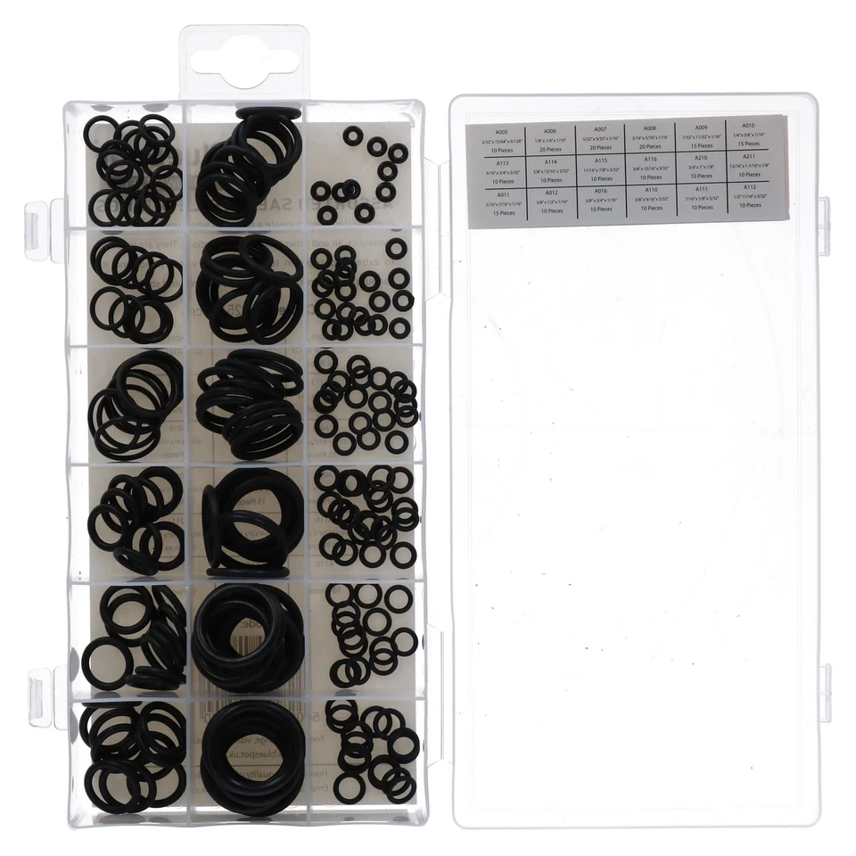 Metric and Imperial Assorted Nitrile Rubber O-Rings Seals Plumbing Washers 450pc - image 3 of 4