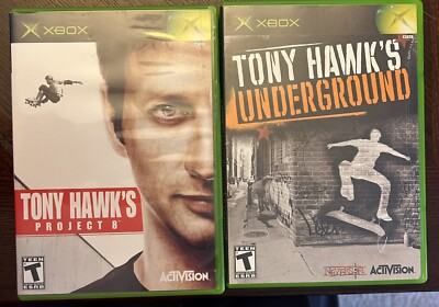 Tony Hawk Underground AND Project 8.           2 XBOX games