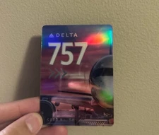 Delta Air Lines Pilot Collectible Trading Card Boeing 757-300 No.54 New