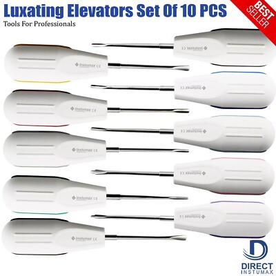 Dental White Root Elevator Oral Surgery PDL Luxating Tooth loosening Diff Size