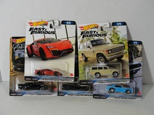 Hot Wheels 2023 Premium Car Culture 2023 Fast & Furious Set of 5 Cars
