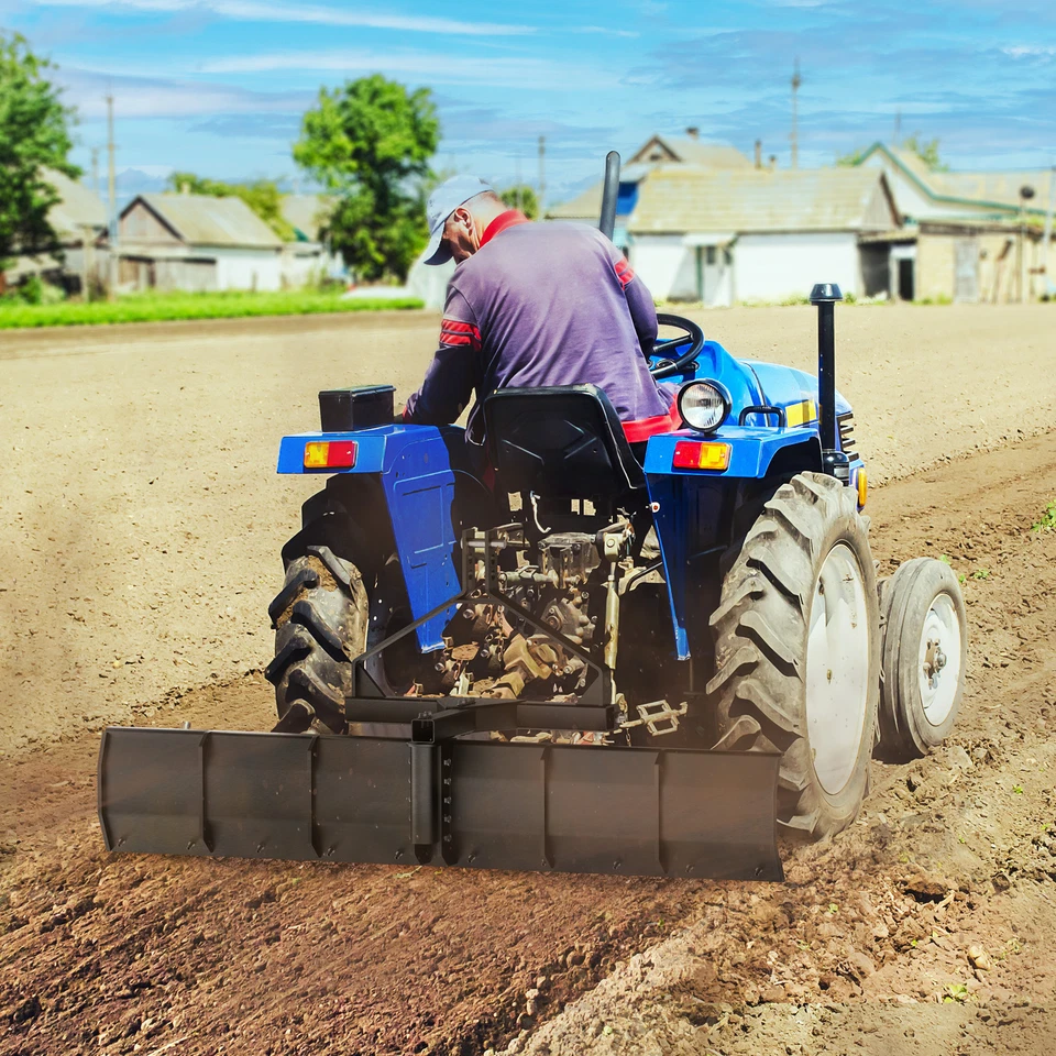 Lâmina de classificação traseira de 3 pontos para trator Cat 0 e Cat 1 arranhador aço 52" largura - Imagem 3 de 4