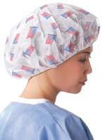 Medline Pro Series Bouffant Cap - Reg/large - American Flag Print - Case Of 500 on sale Medline Pro Series Bouffant Cap - Reg/large - American Flag Print - Case Of 500 on sale