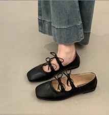  Women Comfortable Flats Soft Boat Shoes Loafers Shallow Round Toe Ballet Flat