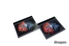 Mud Flaps For Scania Volvo DAF MAN Truck Rear UV Rubber Spiderman Shields Pair