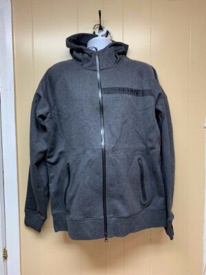 Men's Brand New Grey Saucony Athletic Fashion Zip Up Hoodie
