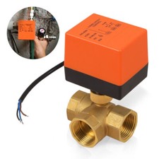 Zonenventil 3 Wege 1-Zoll Kugelventil Umschaltventil Motorkugelhahn DN25 220V DE